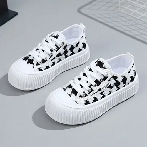 Black White Candy Diamond Sneakers ON871 - Cute, Affordable, Trendy, Stylish