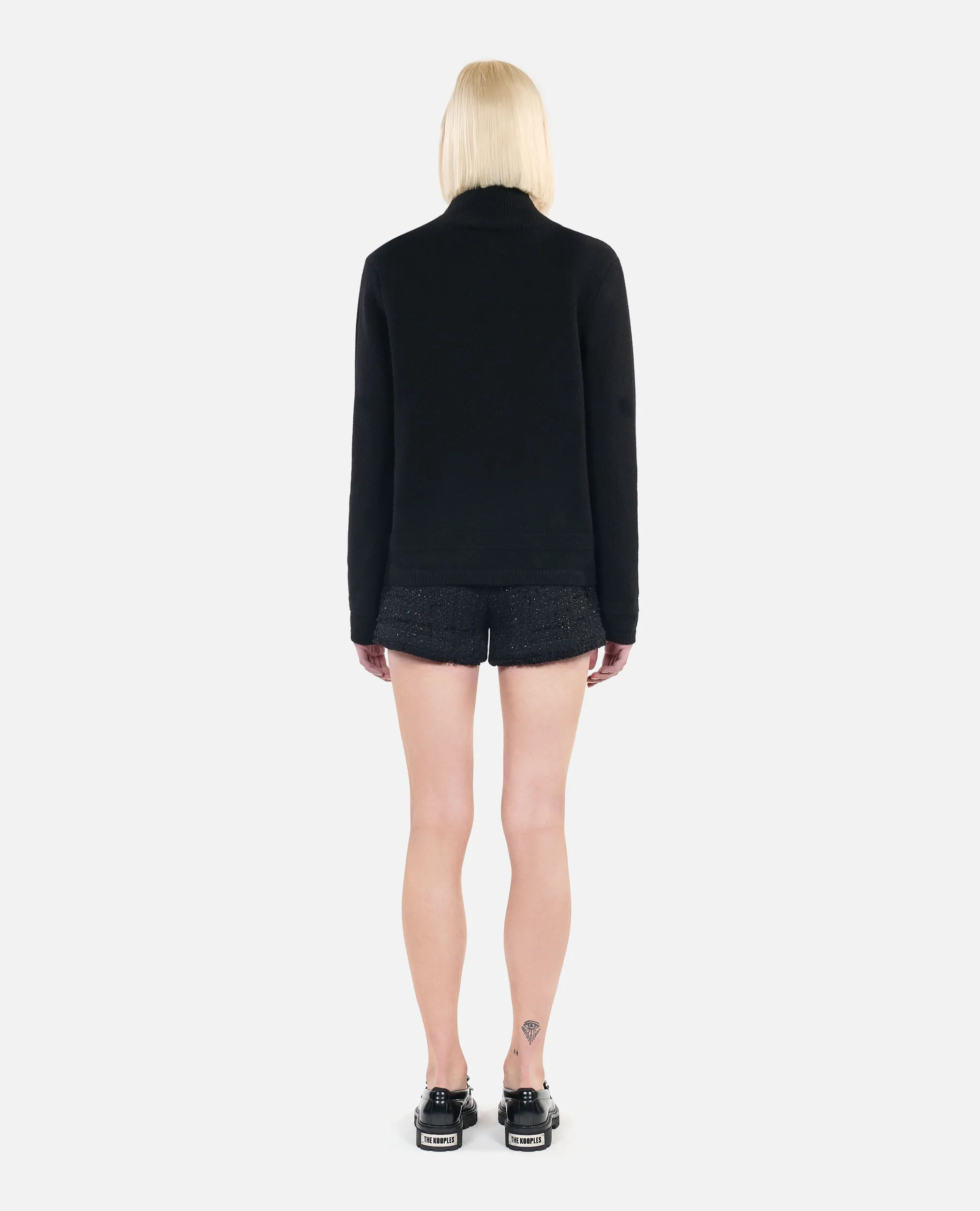 Black wool sweater