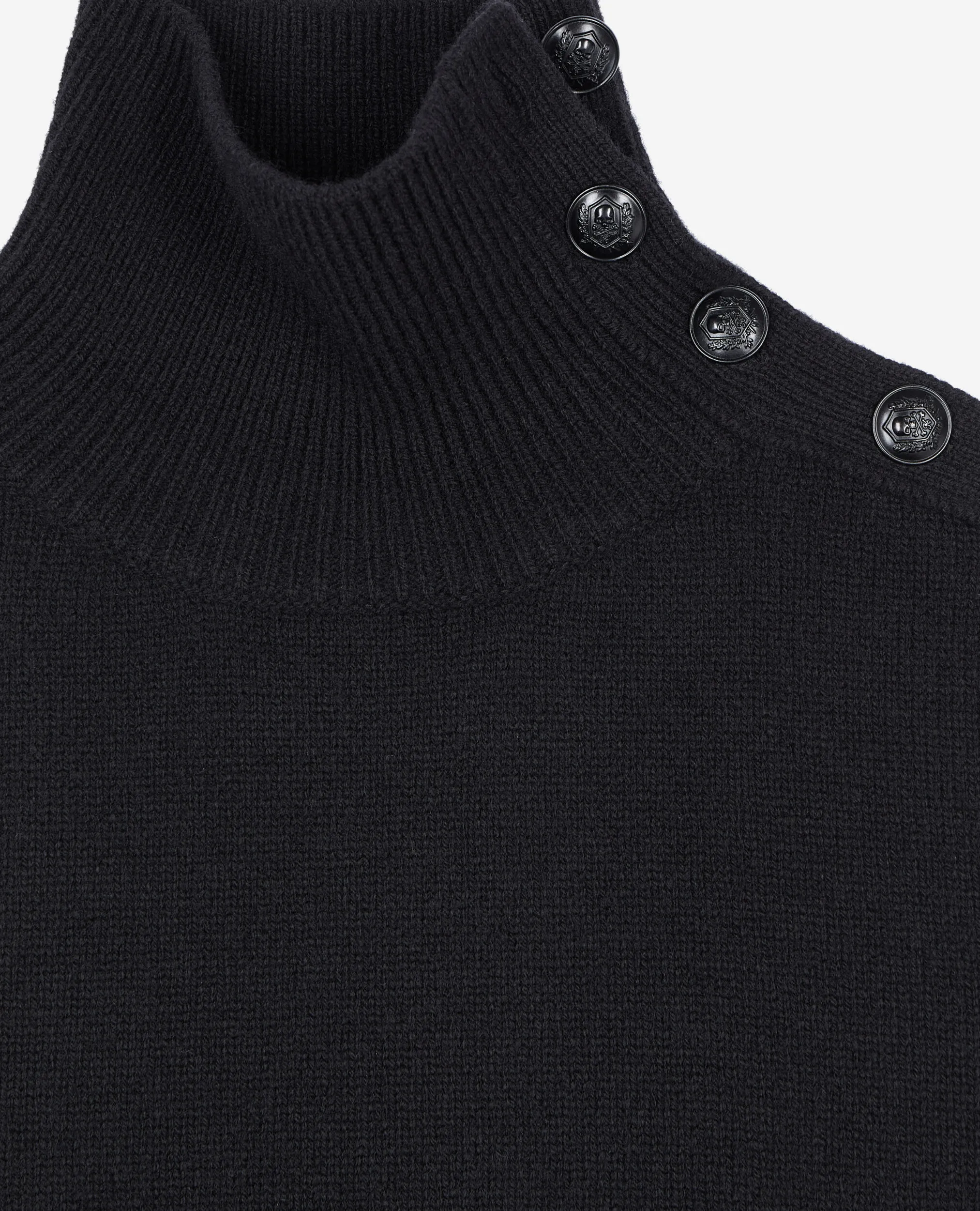 Black wool sweater