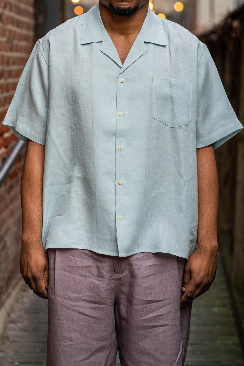 Blluemade Light Blue Belgian Linen Shirt