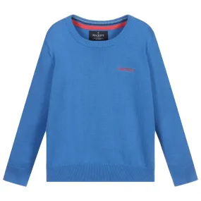 Blue Cotton Logo Sweater