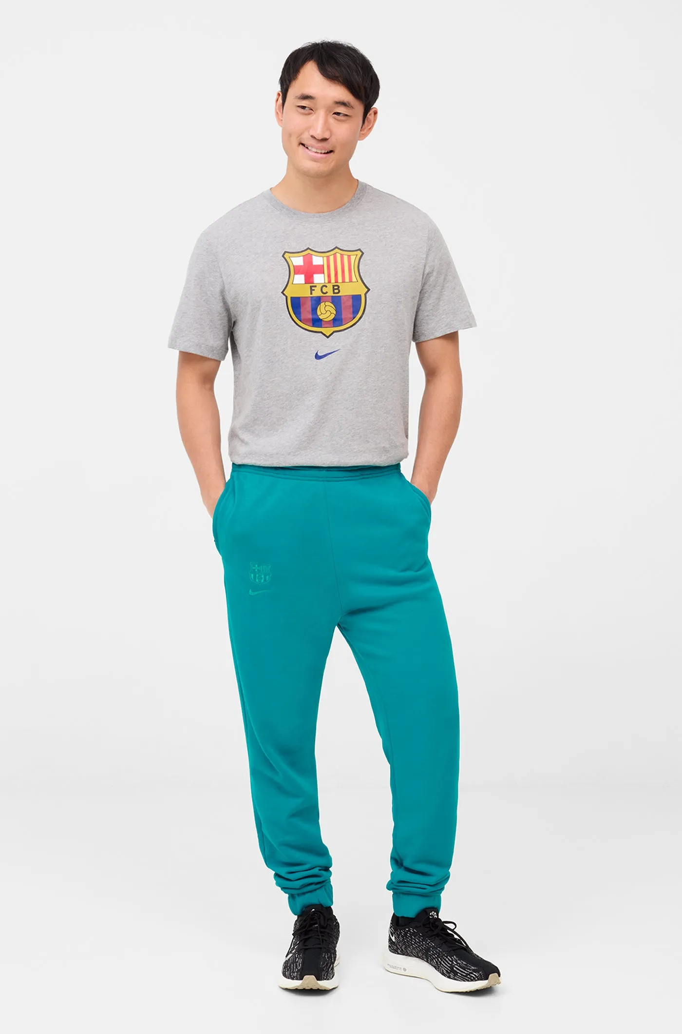 Blue Nike Bara Pants Crest