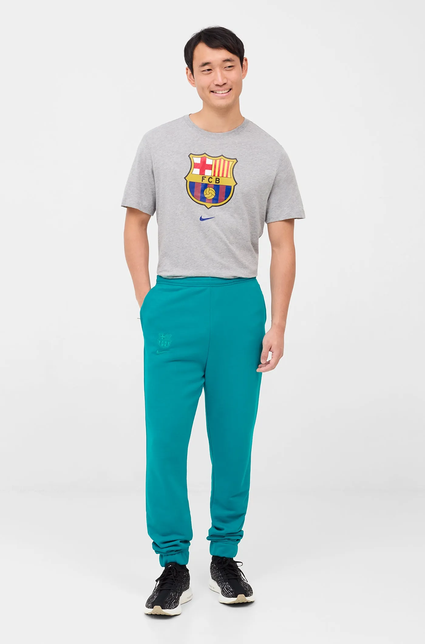 Blue Nike Bara Pants Crest