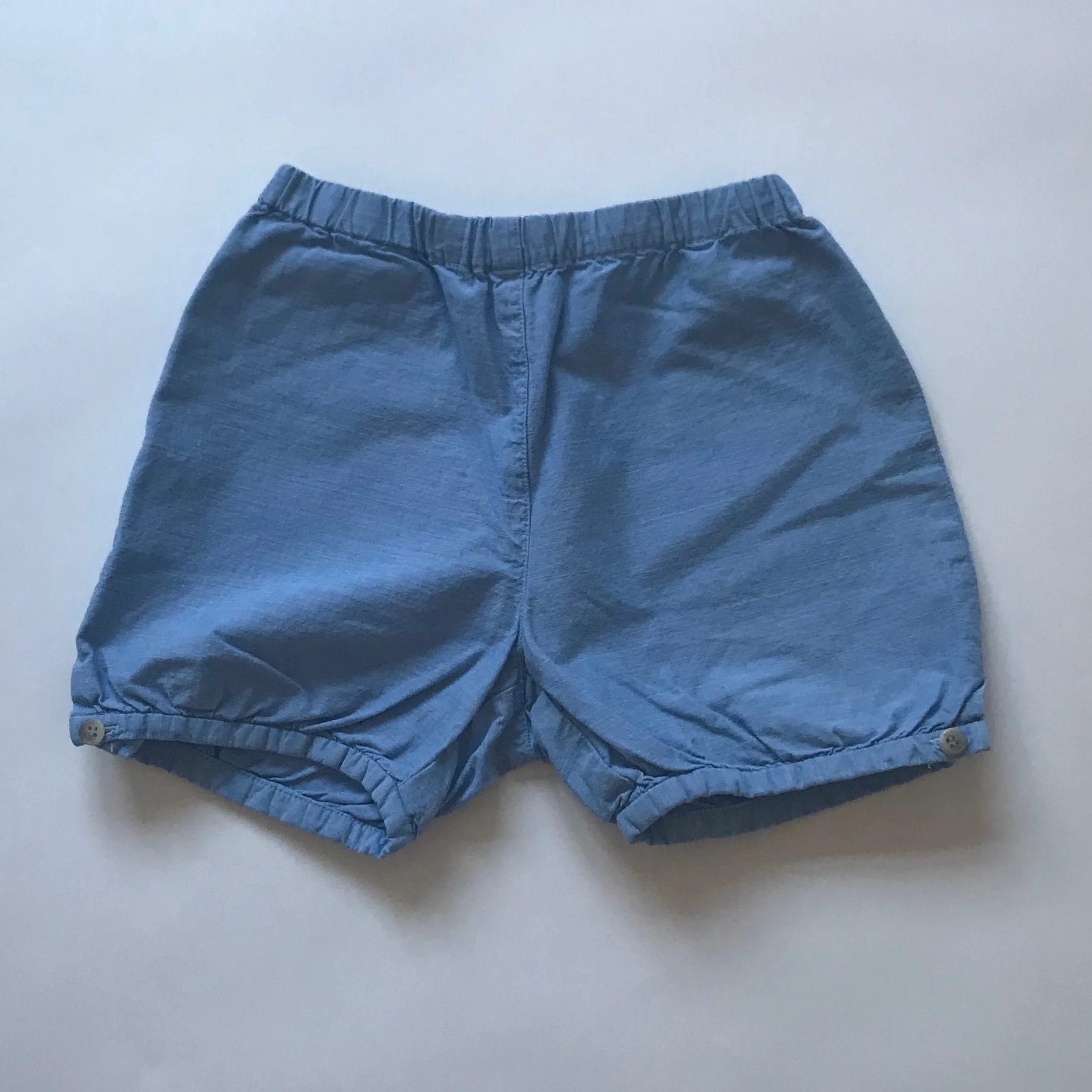 Bonpoint Blue Cotton Bloomer Shorts - 18 Months