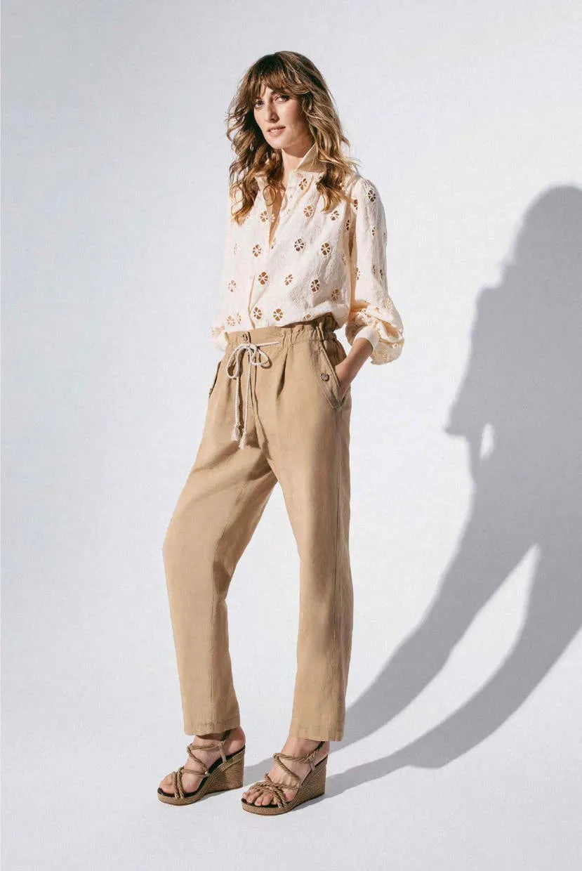 Caramel Linen Trousers