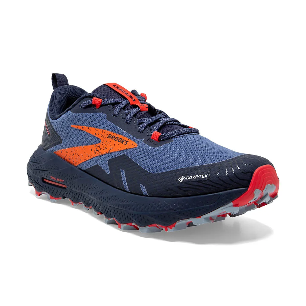 Cascadia Waterproof Trail Runner Navy Women's Size