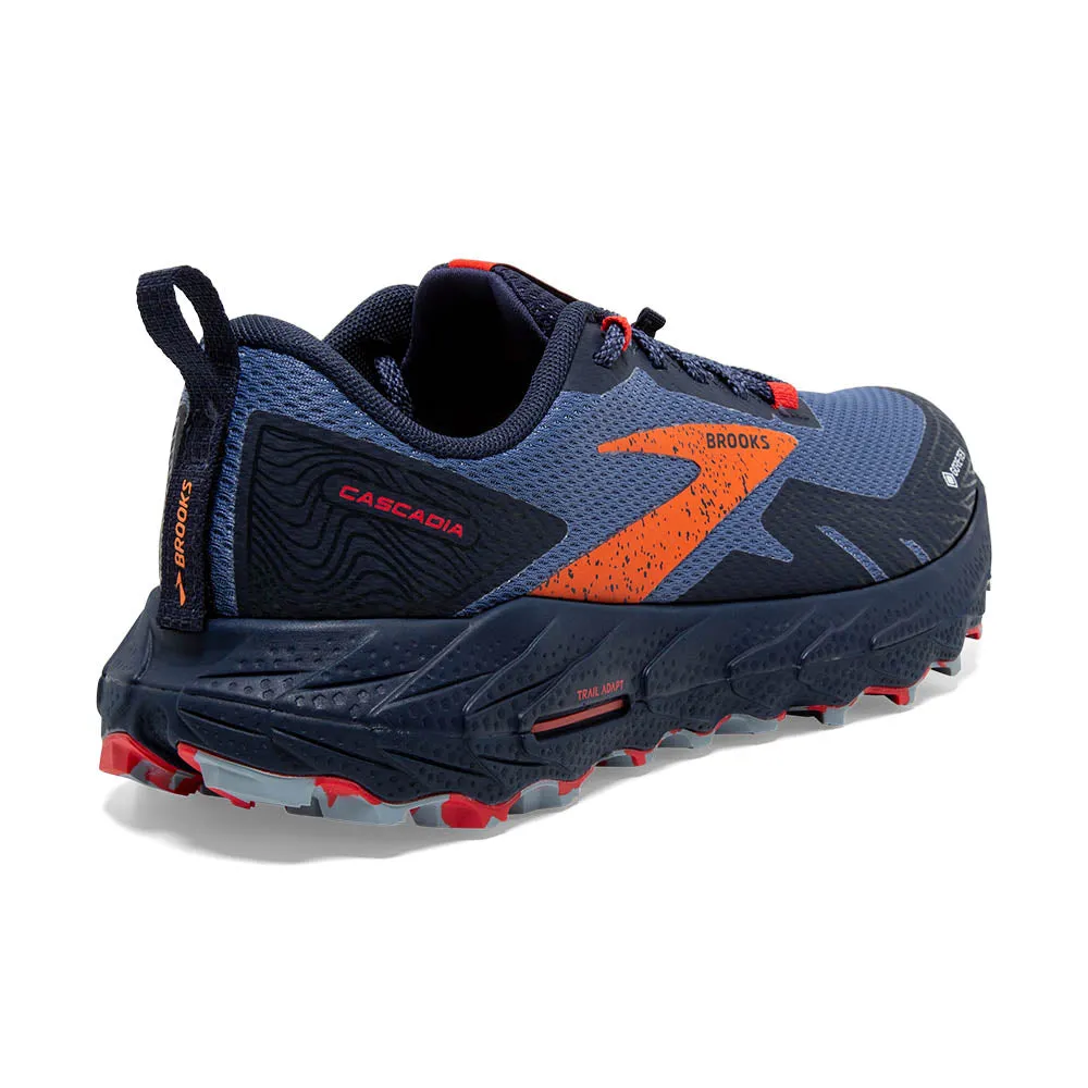 Cascadia Waterproof Trail Runner Navy Women's Size