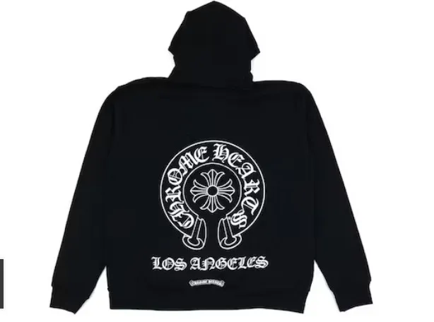 CHROME HEARTS Unisex Street Style Logo Hoodies