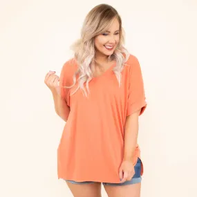 Comfy Travels Top - Deep Coral