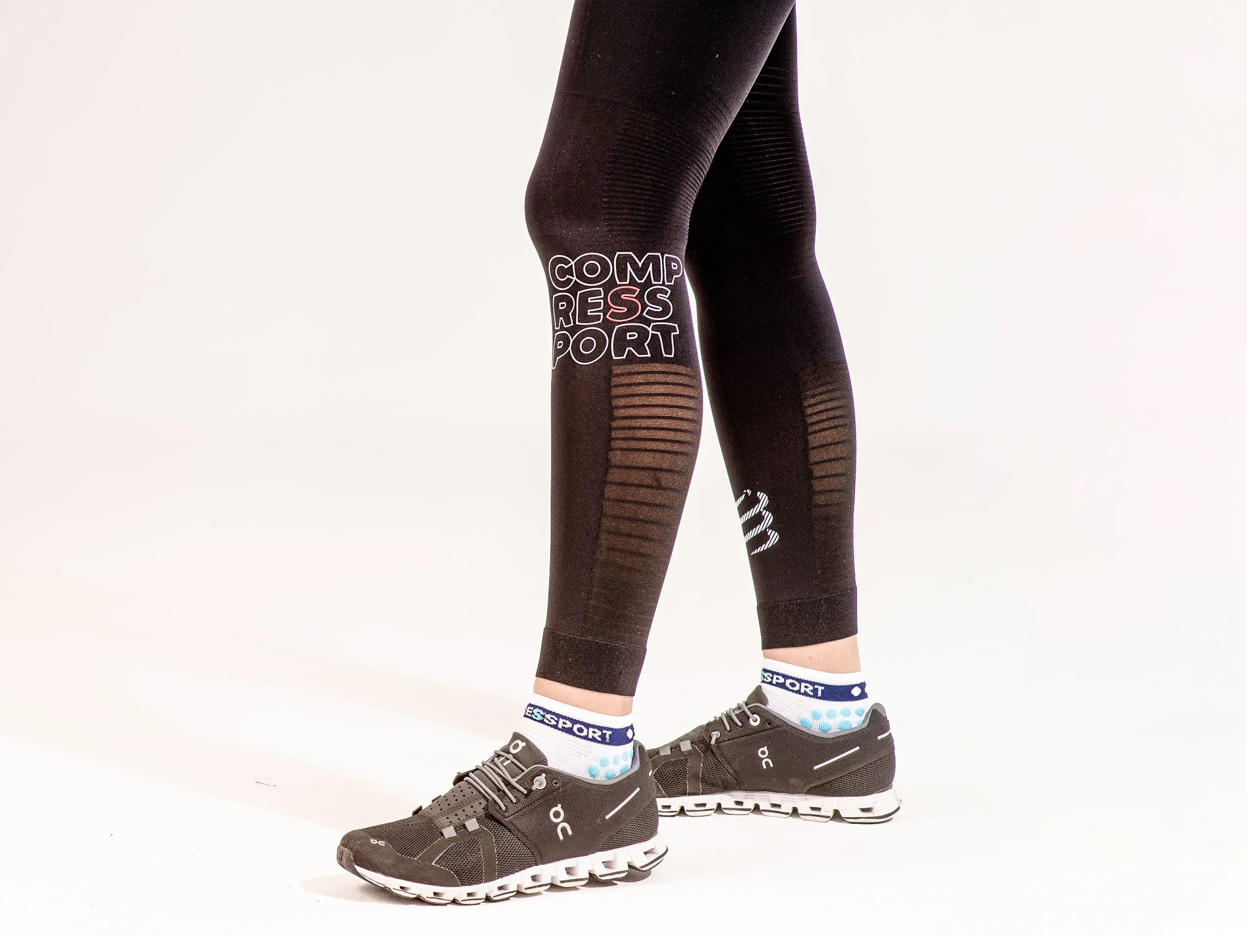 Compressport Men's Full Tights for Running Compression