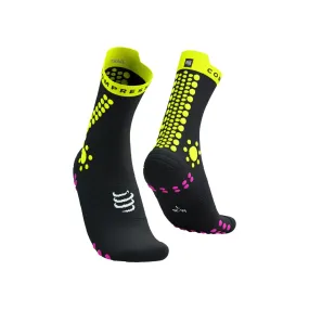 Compressport Pro v4.0 Trail Socks Black Yellow - Buy Now!