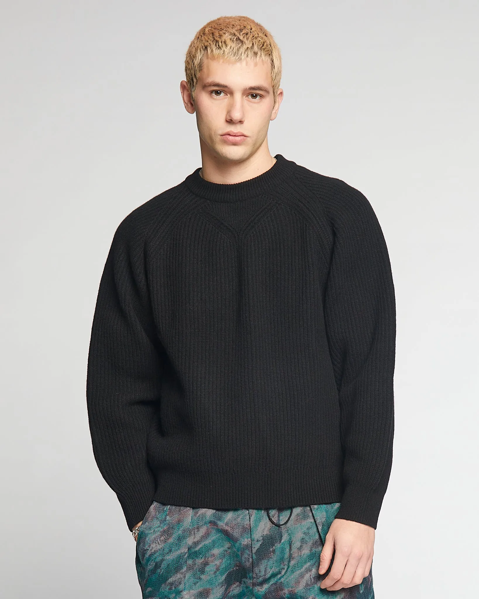 Crew Neck Sweater Delta Black