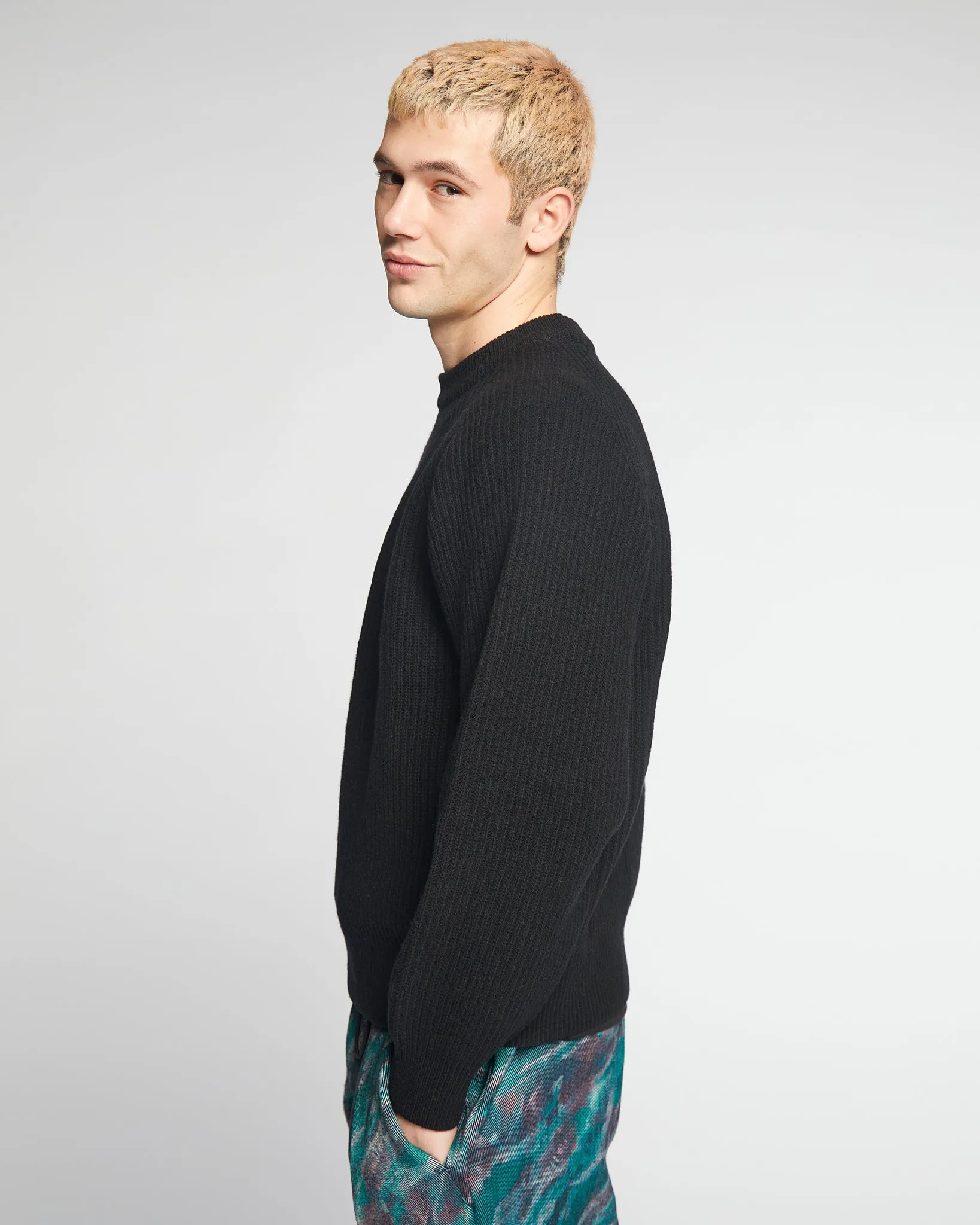 Crew Neck Sweater Delta Black