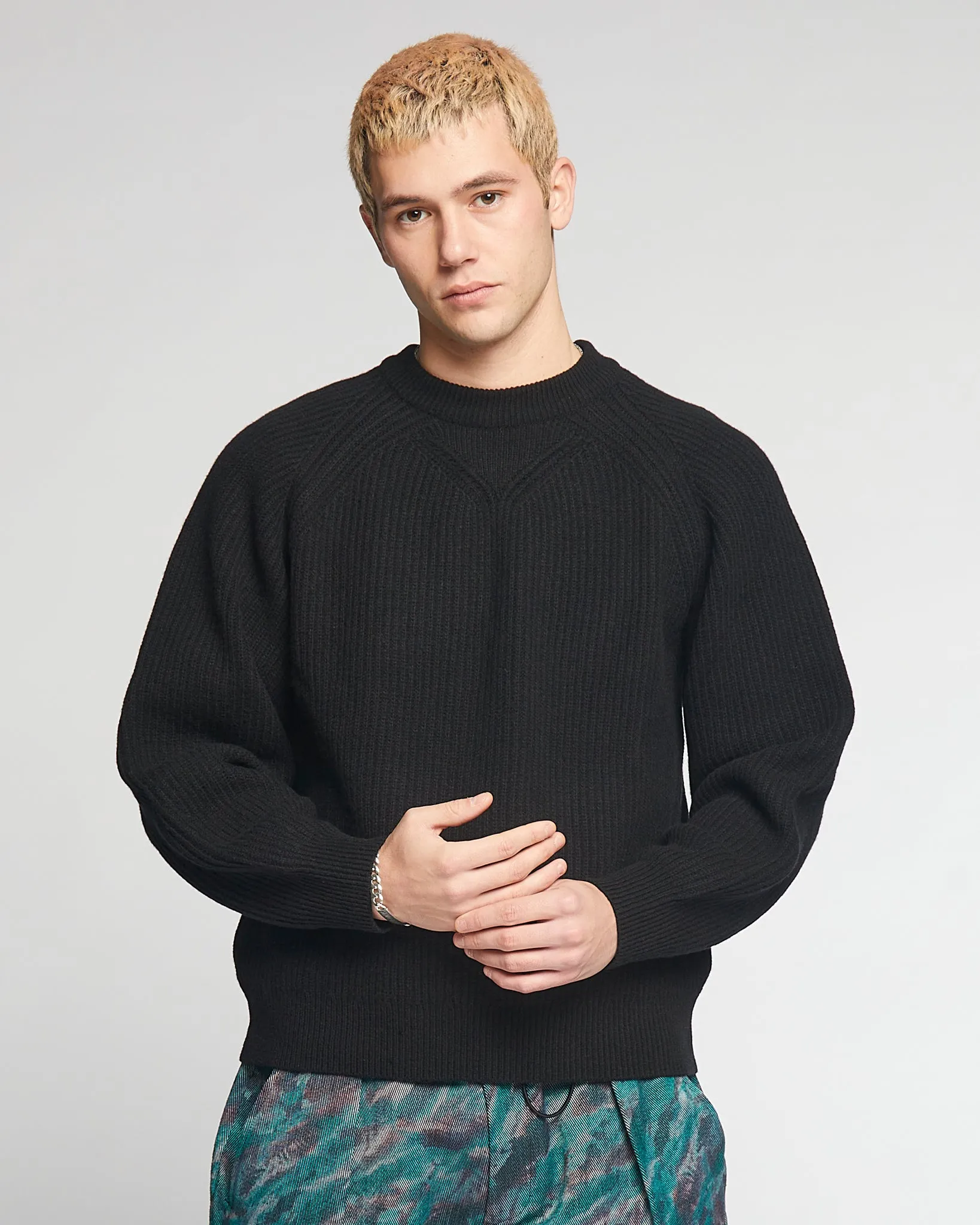 Crew Neck Sweater Delta Black