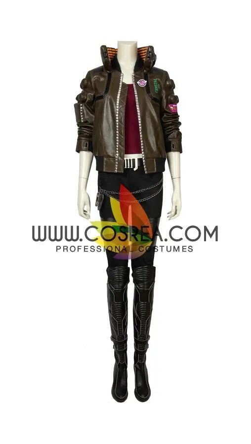 Cyberpunk 2077 Women's PU Leather Cosplay Costume - Buy Now!