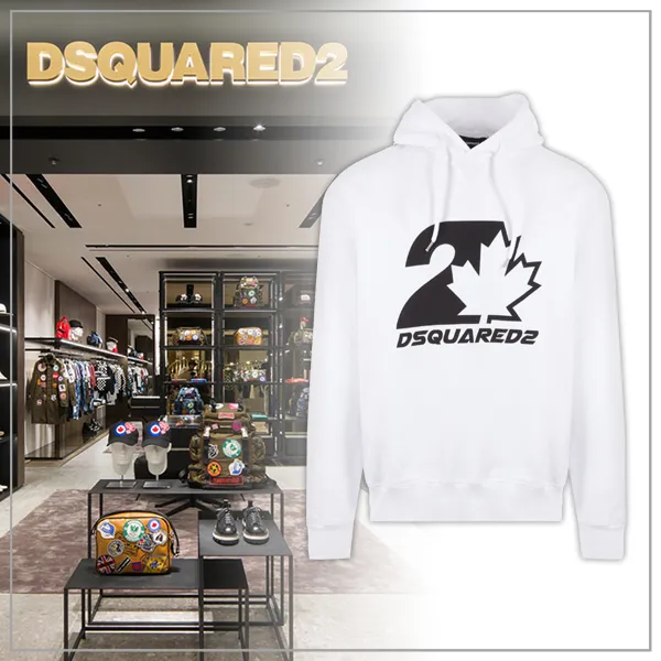 D Square2 - Long Sleeve Plain Logo Luxury Hoodies | Best Prices