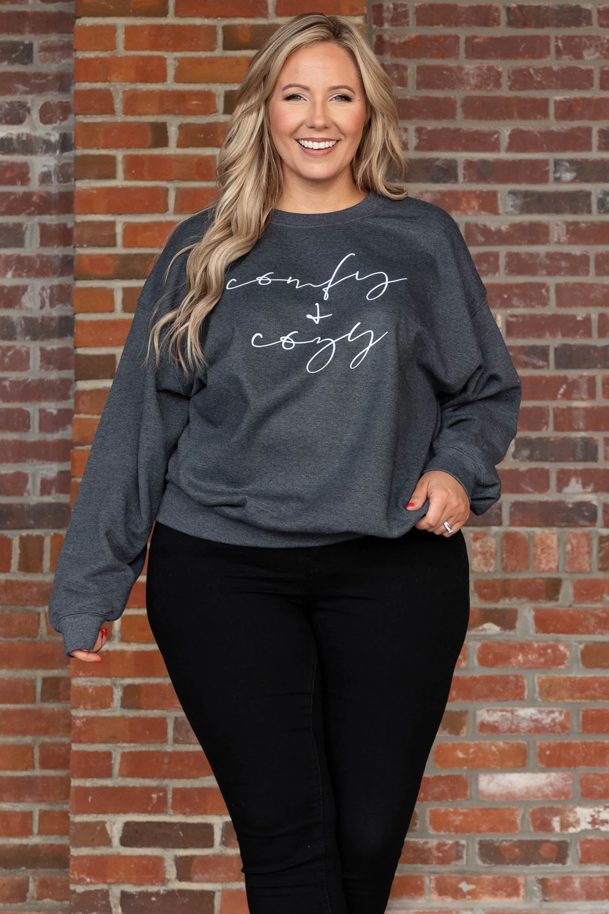 Dark Heather Cozy Sweatshirt - Ultimate Comfort