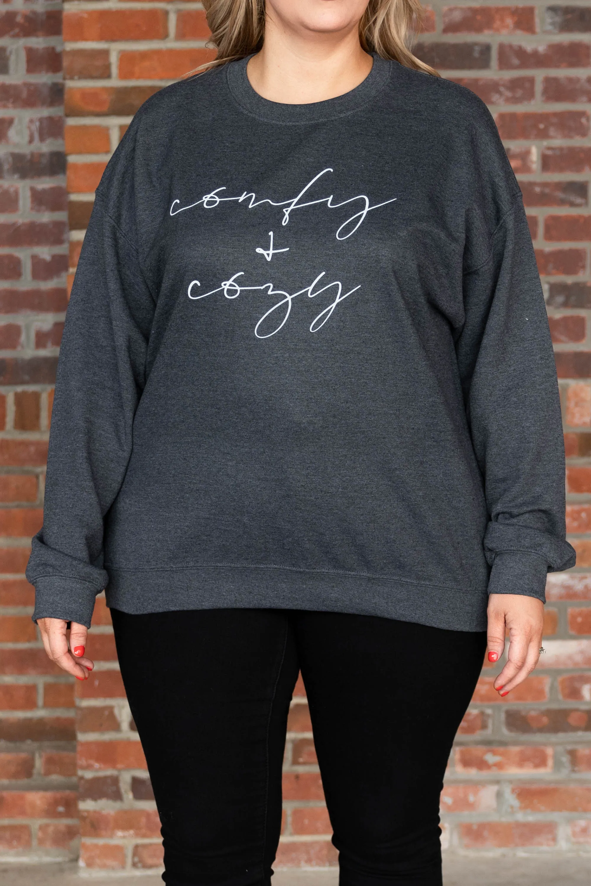 Dark Heather Cozy Sweatshirt - Ultimate Comfort