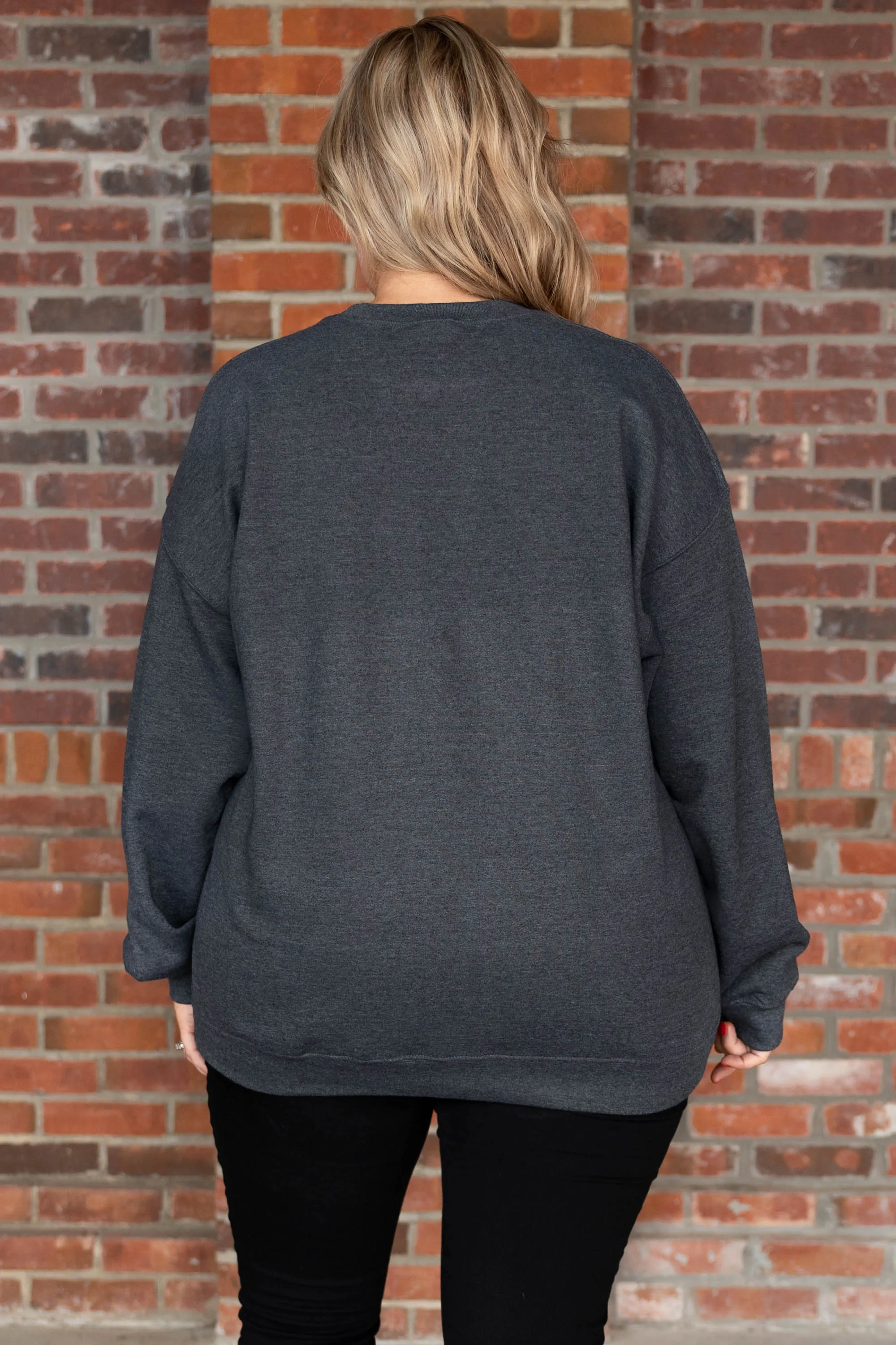 Dark Heather Cozy Sweatshirt - Ultimate Comfort