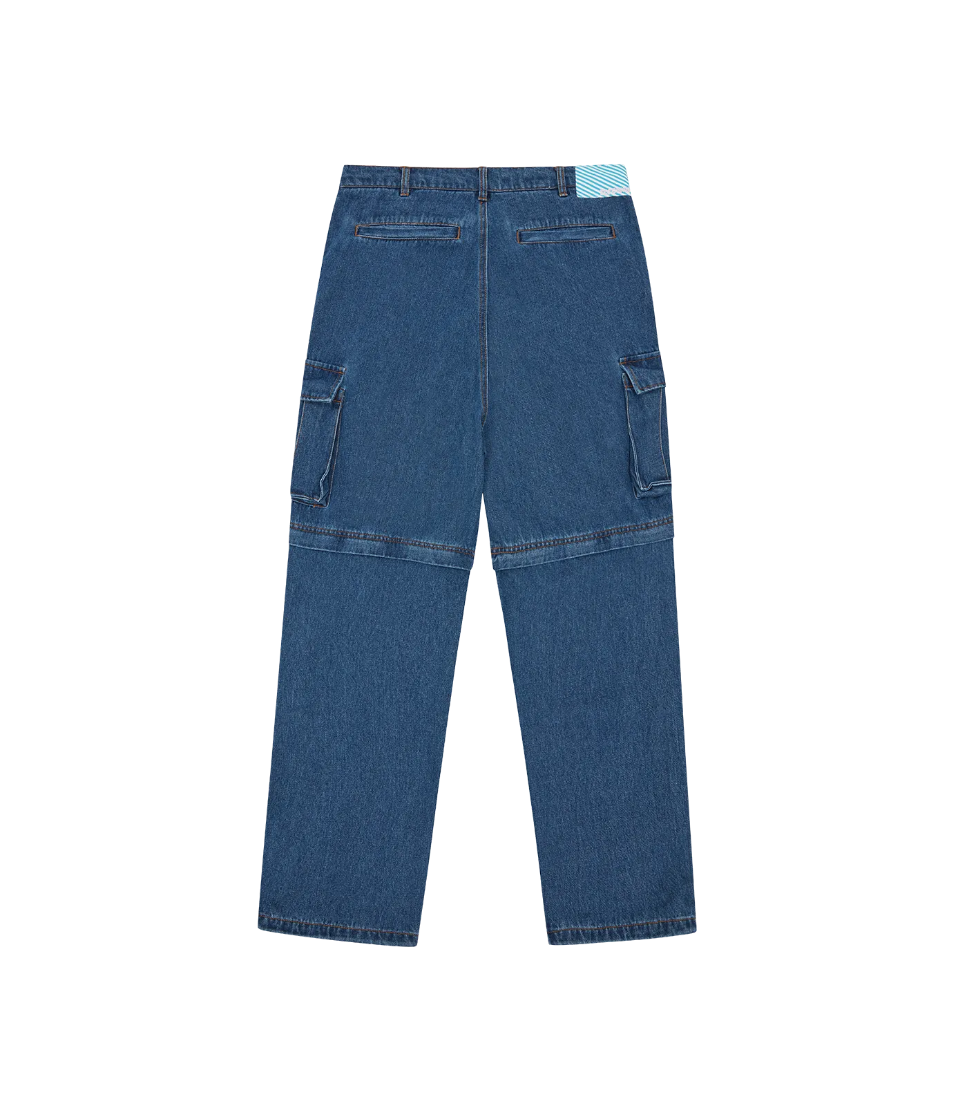 Denim cargo pants - blue