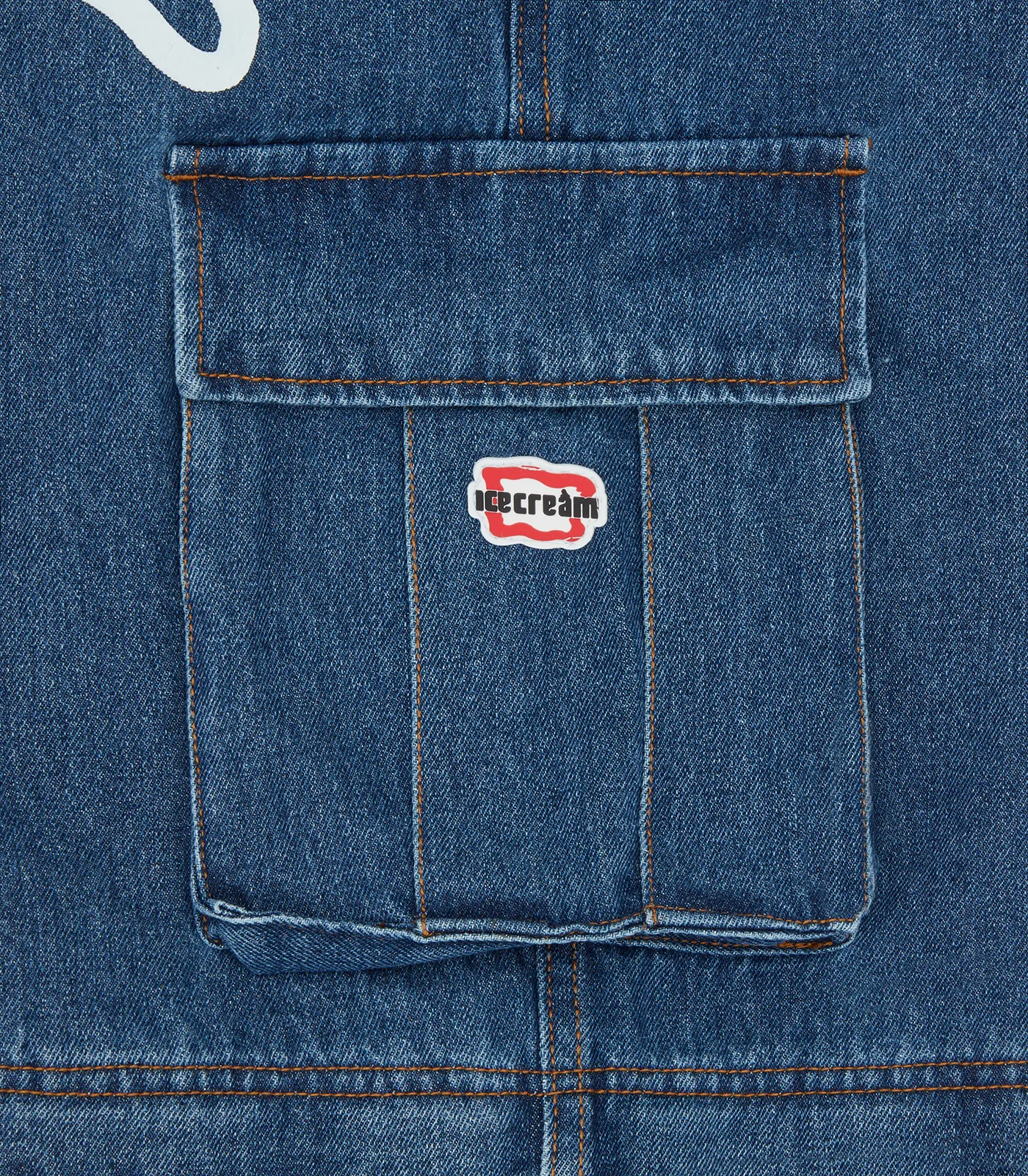 Denim cargo pants - blue