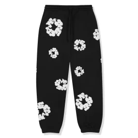 Denim Tears Black Cotton Wreath Sweatpants