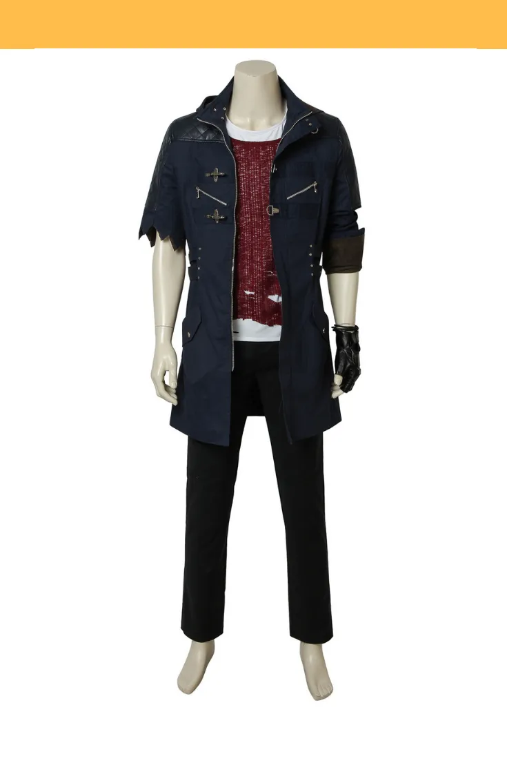 Devil May Cry 5 Nero Dark Navy Cosplay Outfit