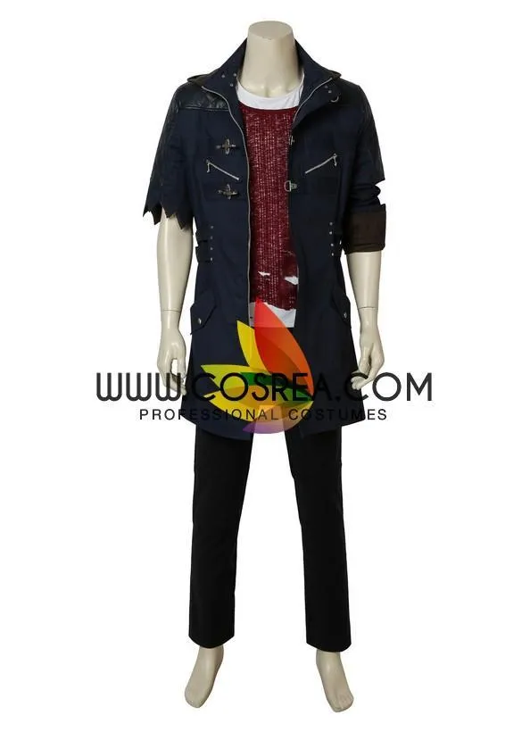 Devil May Cry 5 Nero Dark Navy Cosplay Outfit