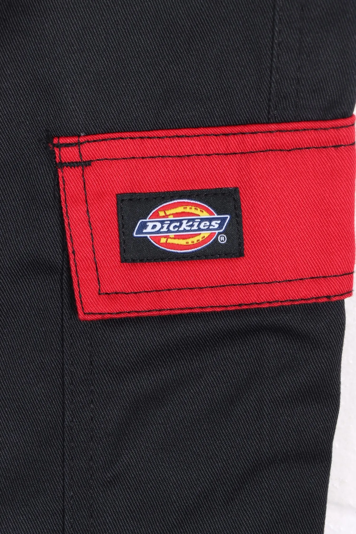 DICKIES Black and Red Cargo Pants, Workwear, Sizes XS-S