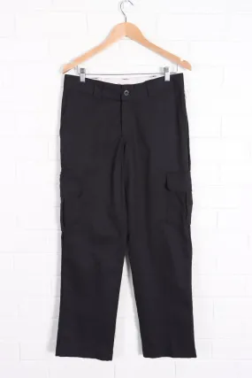 DICKIES Black Work Pants, Regular Straight Fit, Size 32x30