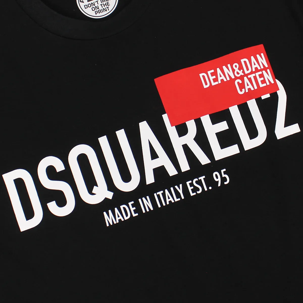 DSQUARED2 Black Red Tag T-Shirt