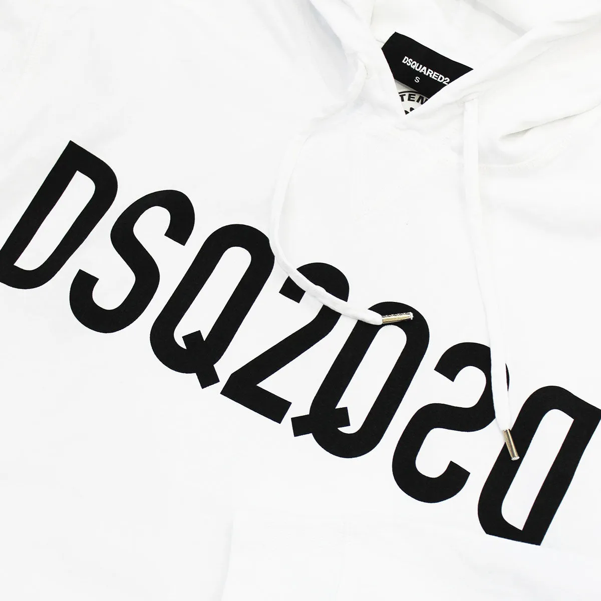 DSQUARED2 - DSQ2 Logo White Hooded Sweatshirt