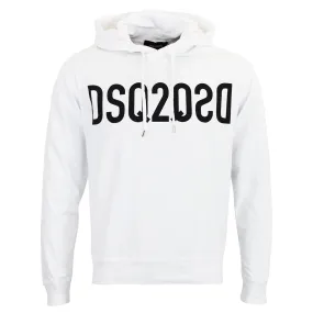 DSQUARED2 - DSQ2 Logo White Hooded Sweatshirt