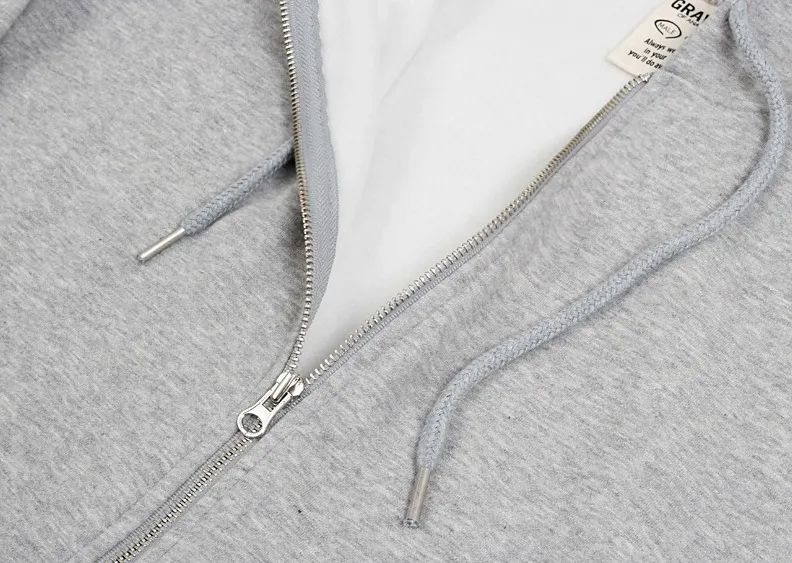 ELBOW DRAWING SMILE HOODED ZIP UP Jacket GRAVER