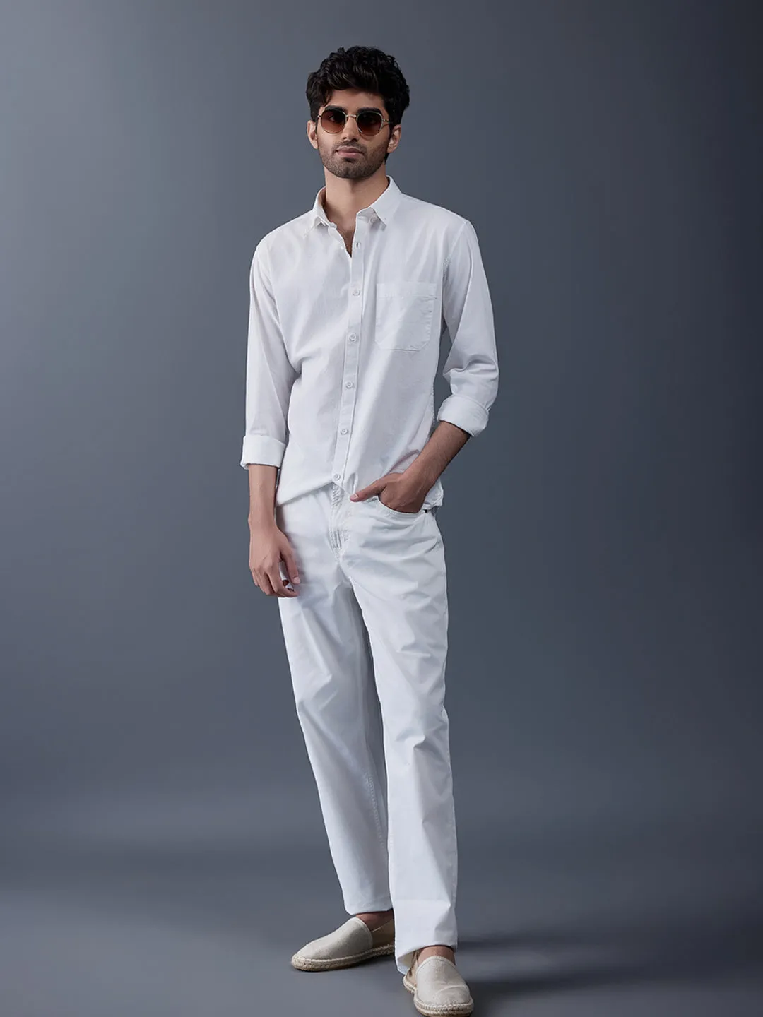 Essential Oxford White Shirt Replay Button down