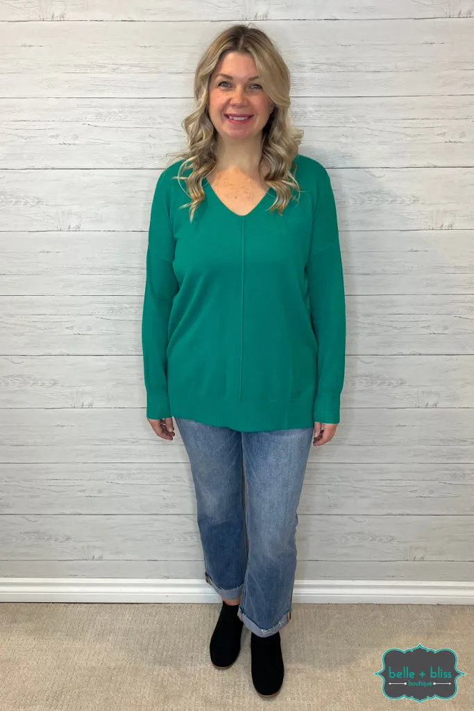 Evelyn Sweater - Kelly Green