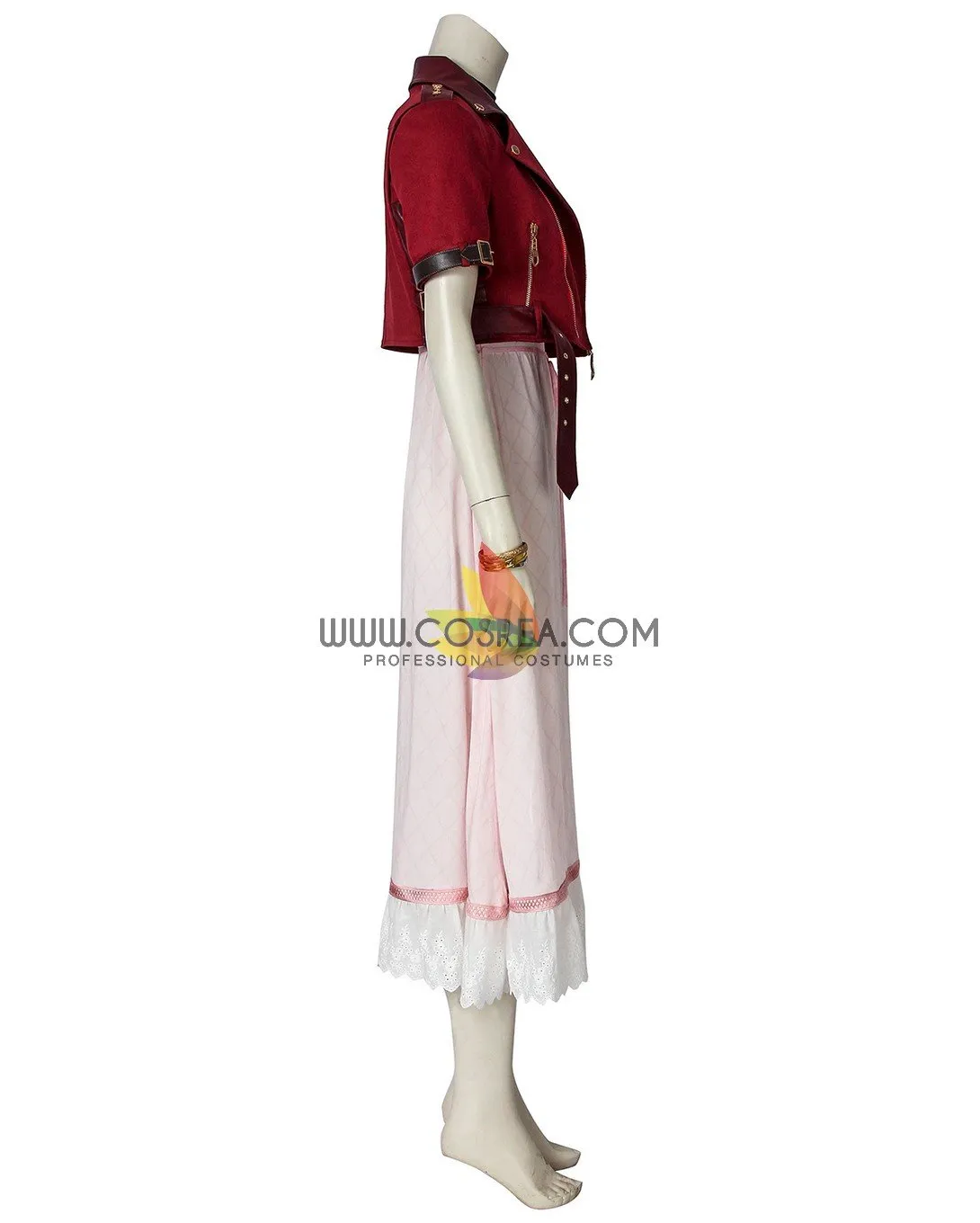 FF7 Remake Aerith Cosplay Costume - Complete Collection