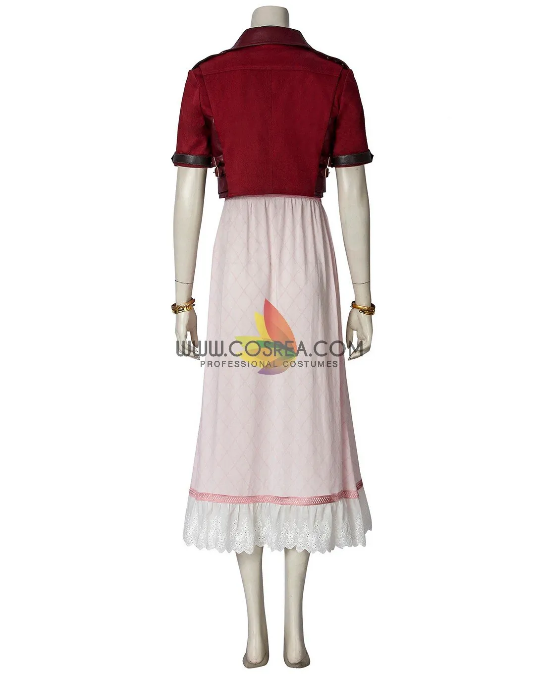 FF7 Remake Aerith Cosplay Costume - Complete Collection