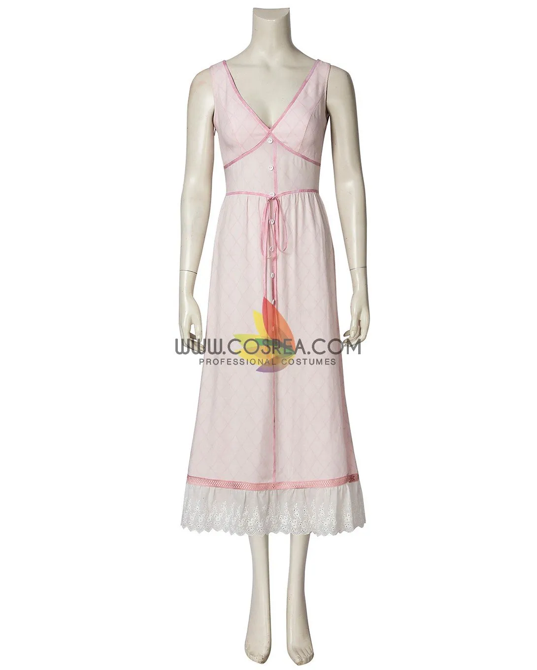 FF7 Remake Aerith Cosplay Costume - Complete Collection