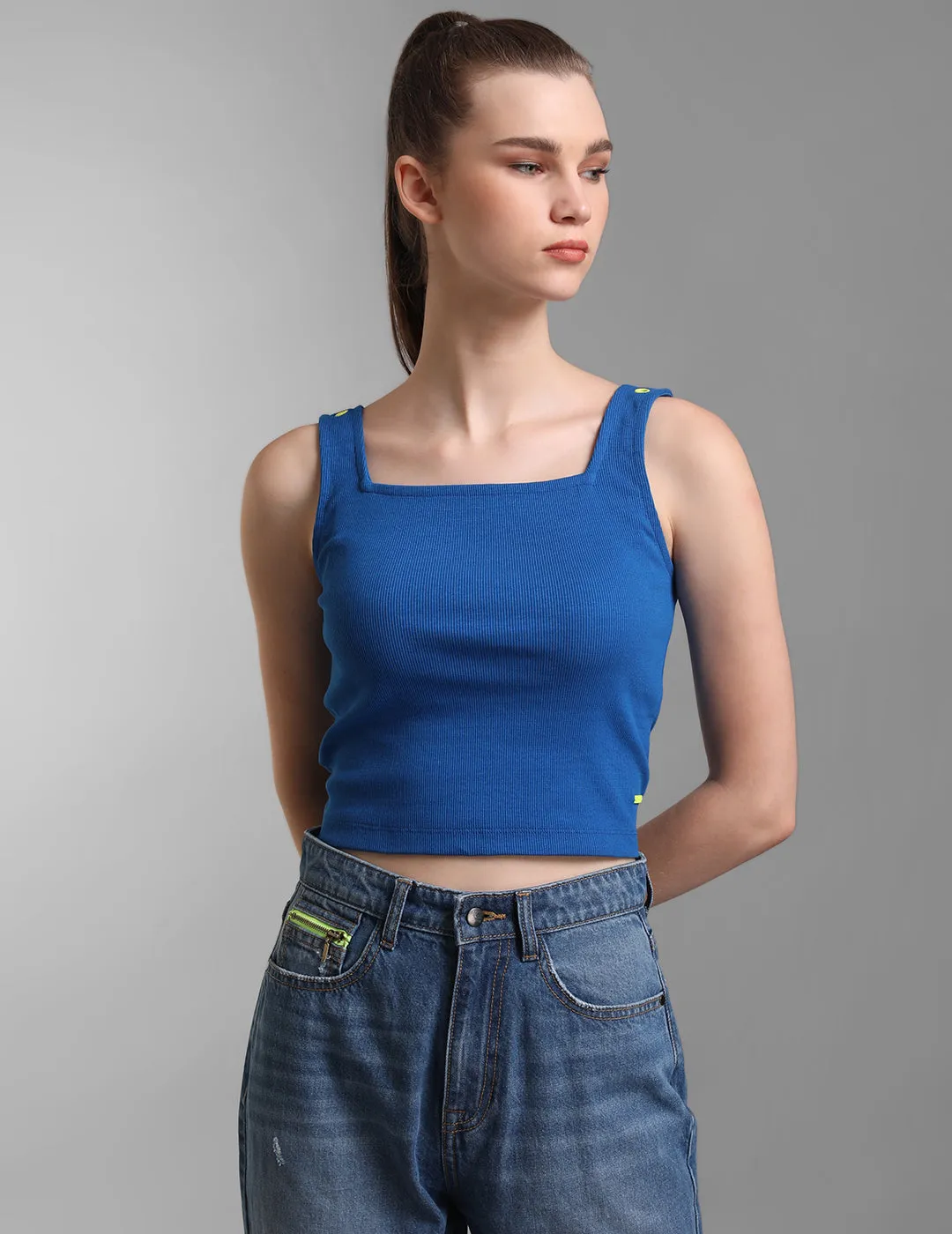 Form-Fitting Sleeveless Top