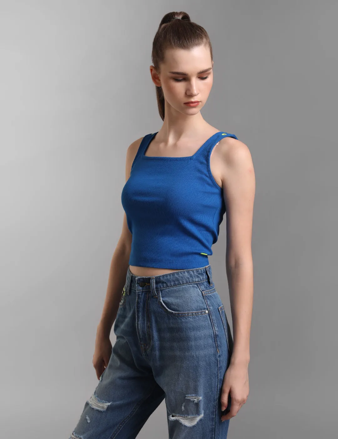 Form-Fitting Sleeveless Top