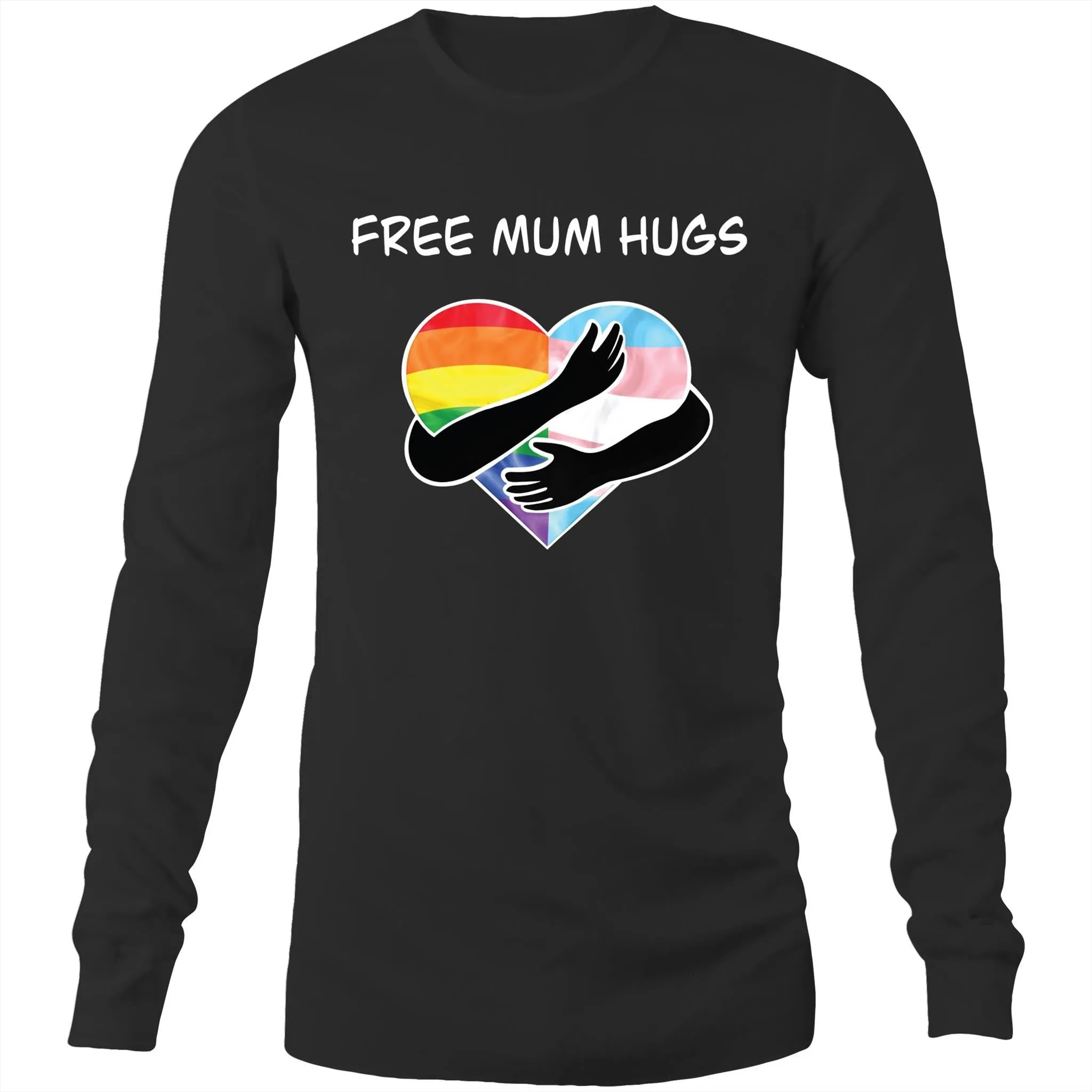 Free Hugs Shirt Western Australia - Long Sleeve Unisex Tee (Size LG091)