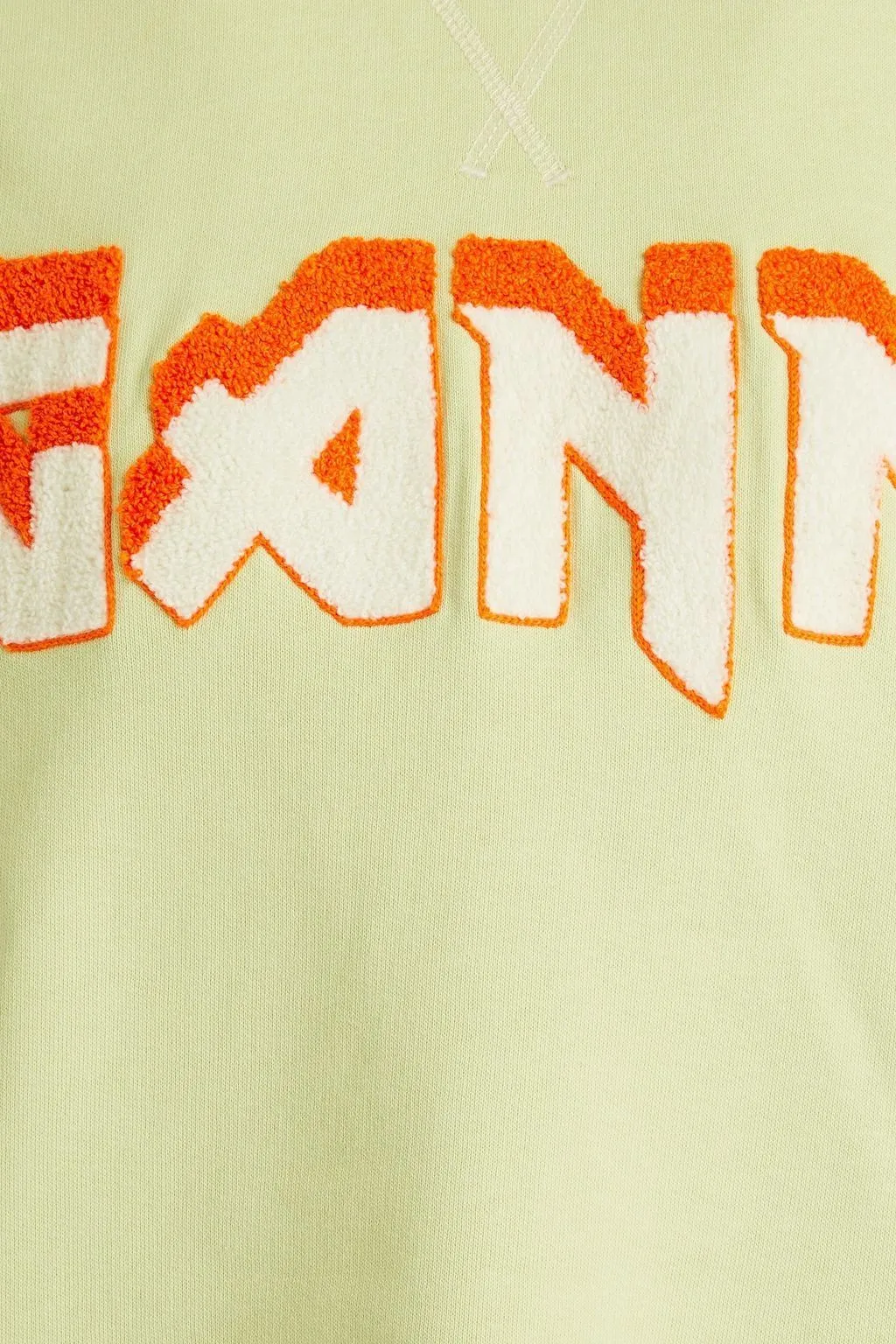 Ganni Crew Neck Street Style Long Sleeves 100% Cotton Logo - Available Now