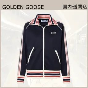 Golden Goose Stripes Street Style Long Sleeves Plain Logo