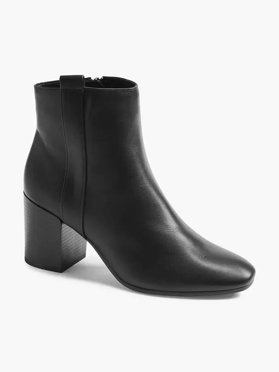 Graceland  Black Heeled Ankle Boots