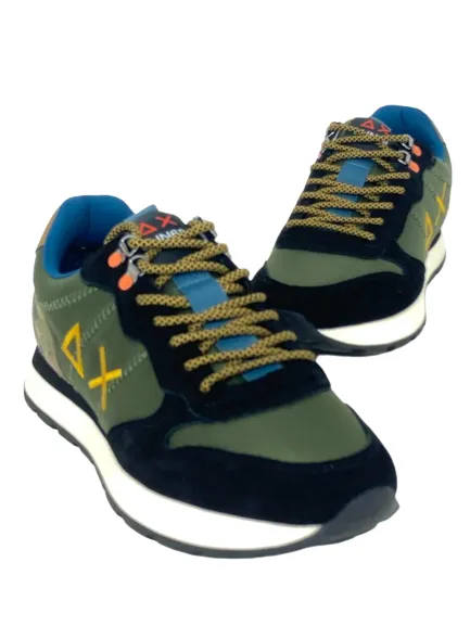 Green Military Sneakers Z43105 Tom Camping