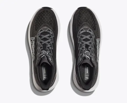 Hoka Women’s Mach 6 Athletic Shoes-Black/White **Wide Width**