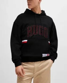 Hugo Boss Cotton Logo Hoodies with Long Sleeves