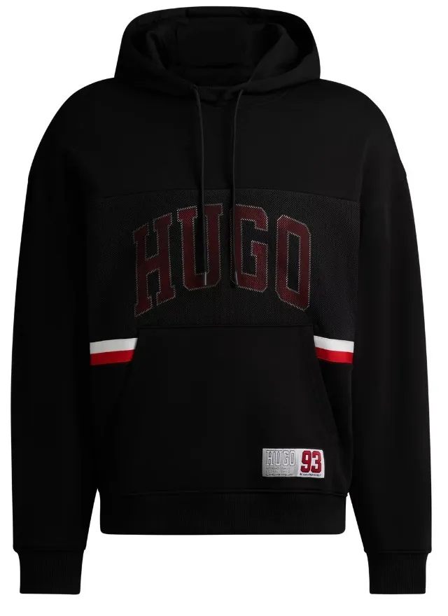 Hugo Boss Cotton Logo Hoodies with Long Sleeves