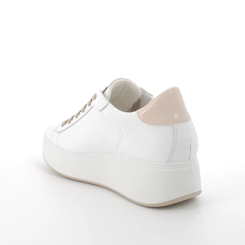 IGI&CO women's white Nappa Soft sneakers 3658011